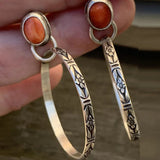 Vintage Onyx Boho Chic Kolczyki