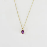 Naszyjnik Violetta z Amethystu Baguette