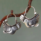 Kolczyki Dangle inspirowane Boho – Srebrny