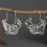 Kolczyki Dangle inspirowane Boho – Srebrny