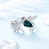 Regulowany Pierścień Hummingbird Sparkle z Diamentem z Cyrkonią